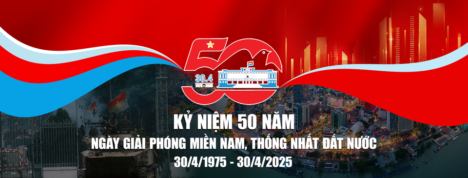 chào mừng 50 năm Giải phóng Miền nam thống nhất đất nước 30/4